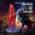 Power Monsters Shadow Behemoth – 22 cm Rippled Monster Silicone Dildo