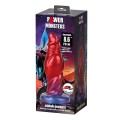Power Monsters Shadow Behemoth – 22 cm Rippled Monster Silicone Dildo