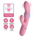 Pretty Love Zach Four-Sided Thumping Rabbit Vibrator – Pink