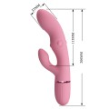 Pretty Love Zach Four-Sided Thumping Rabbit Vibrator – Pink