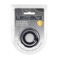 Classic Grooved Silicone Cock and Ball Ring - Black