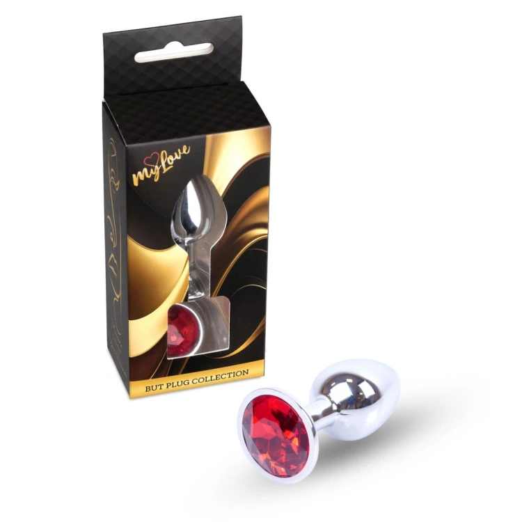 MyLove Toys - Jewellery Silver PLUG- Red