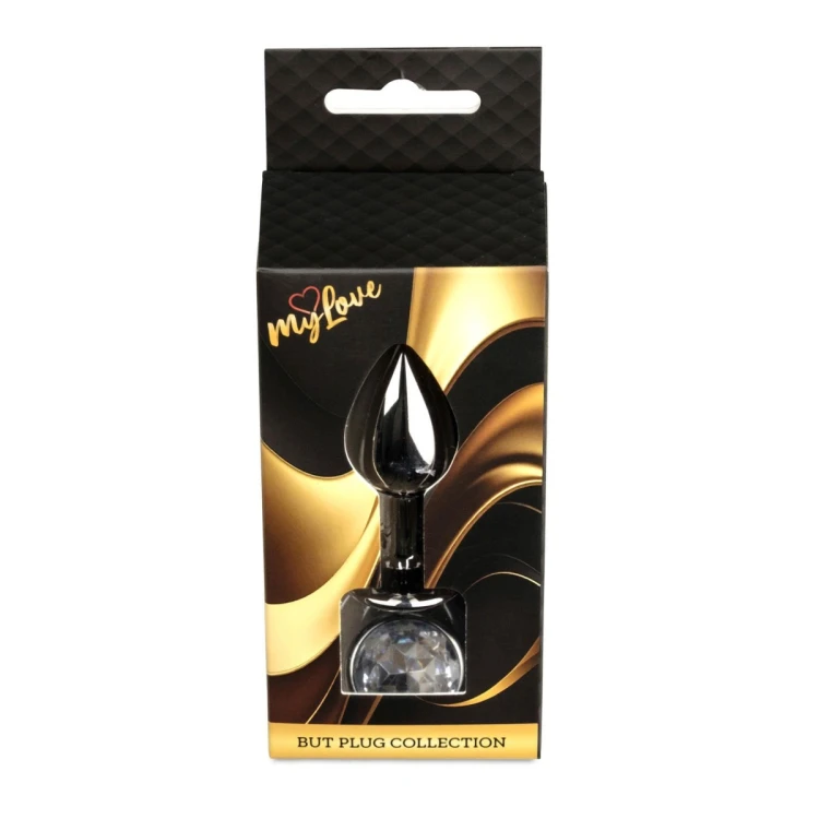 MyLove Toys - Jewellery Dark Silver PLUG- Clear