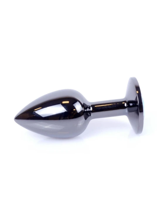 MyLove Toys - Jewellery Dark Silver PLUG- Dark Blue