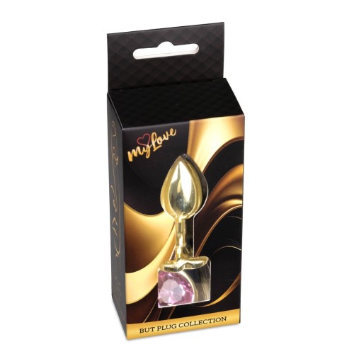 MyLove Toys - Jewellery Gold  Heart PLUG- Rose