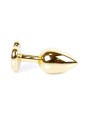 MyLove Toys - Jewellery Gold  Heart PLUG- Light Blue