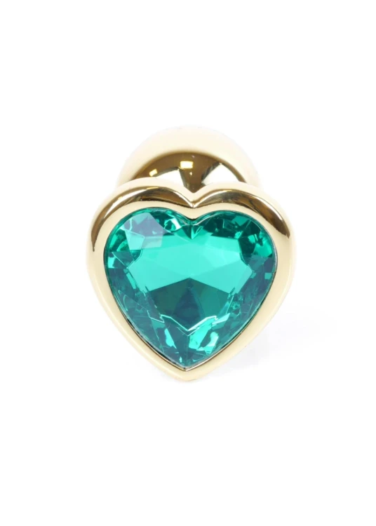 MyLove Toys - Jewellery Gold  Heart PLUG- Green