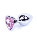 MyLove Toys - Jewellery Silver  Heart PLUG- Rose