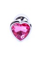 MyLove Toys - Jewellery Silver  Heart PLUG- Pink