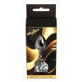 MyLove Toys - Jewellery Silver  Heart PLUG- Clear