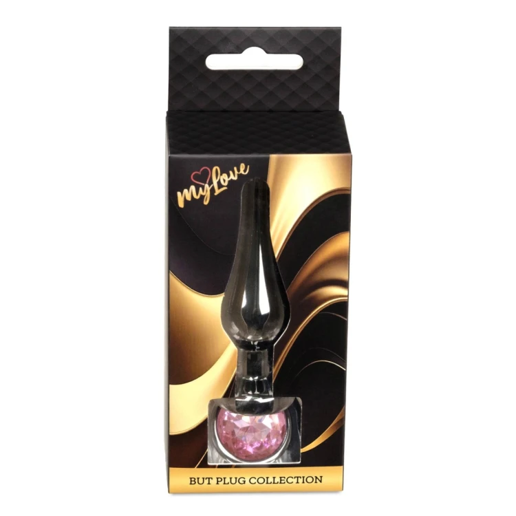 MyLove Toys - Jewellery Dark Silver BUTT PLUG- Rose