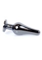 MyLove Toys - Jewellery Dark Silver BUTT PLUG- Light Blue