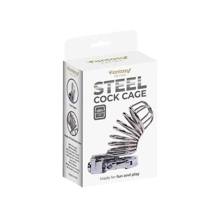 Stainless Steel Penis Cage 1 with Advanced Locking Mechanism