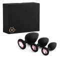 Jewellery - Silicone PLUG - SET Black