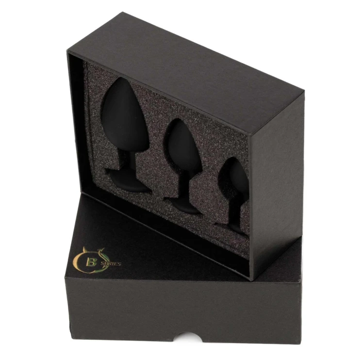 Jewellery - Silicone PLUG - SET Black