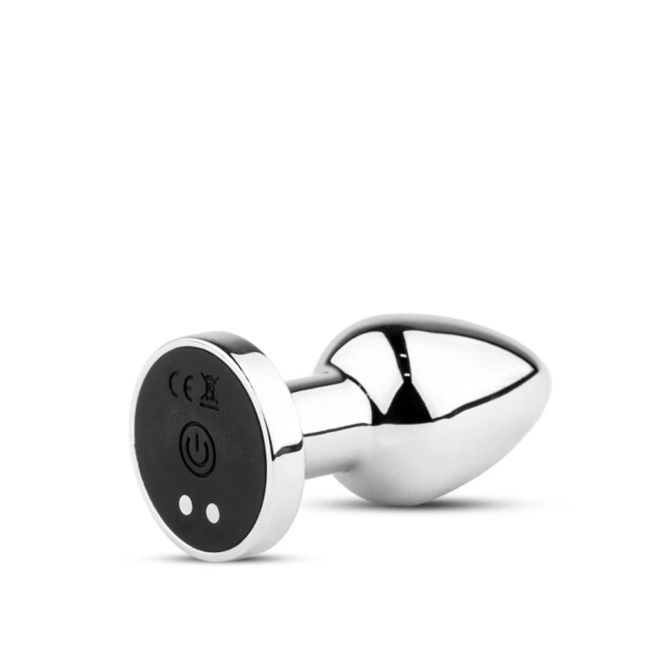 Metal Butt Plug S Vibrator USB - Remote Control