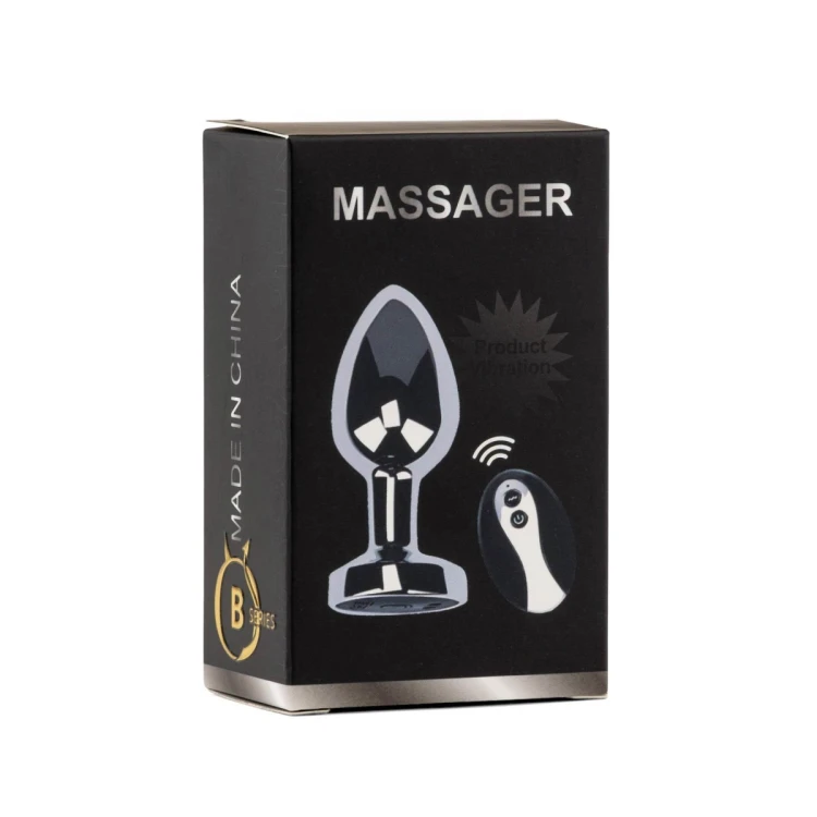 Metal Butt Plug S Vibrator USB - Remote Control
