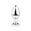 Metal Butt Plug M Vibrator USB - Remote Control