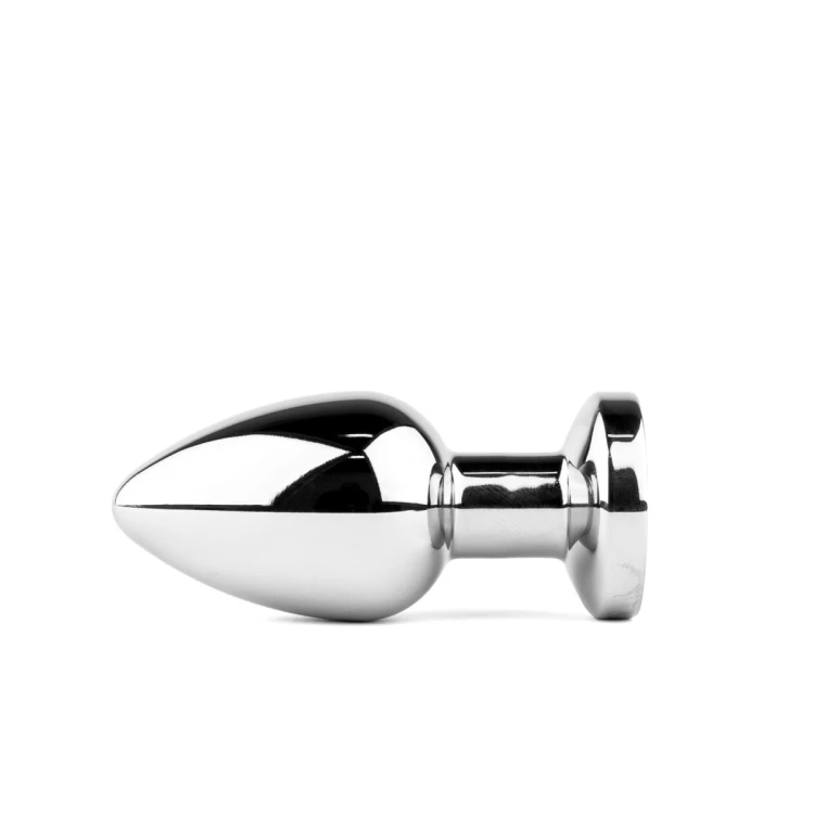 Metal Butt Plug M Vibrator USB - Remote Control
