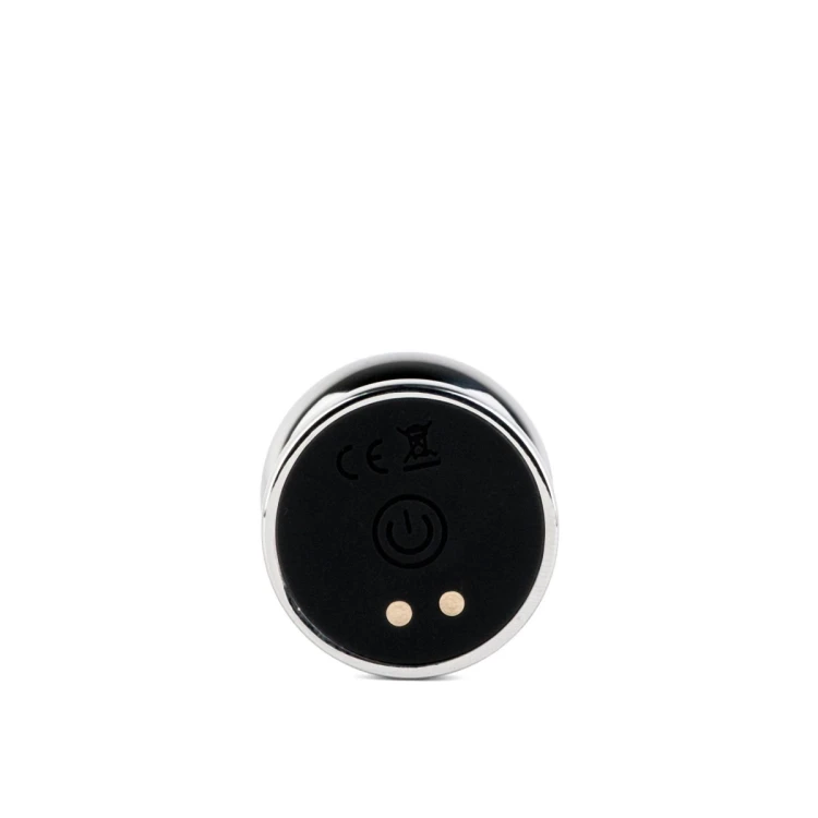 Metal Butt Plug M Vibrator USB - Remote Control