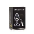 Metal Butt Plug M Vibrator USB - Remote Control