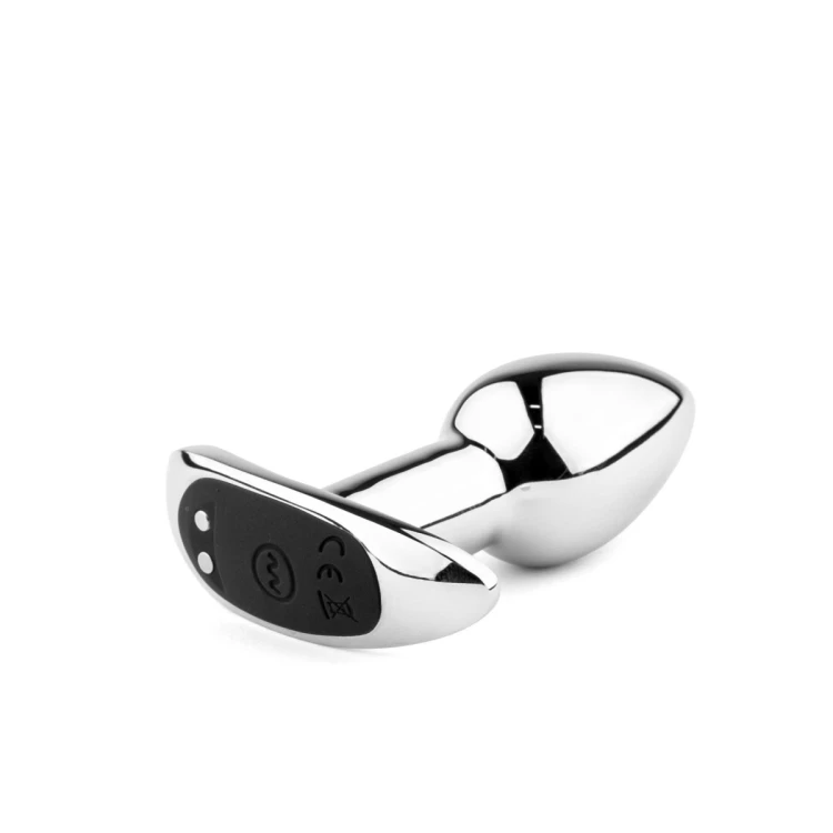 Metal Butt Plug S Vibrator USB - Remote Control