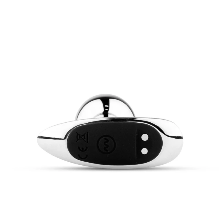 Metal Butt Plug S Vibrator USB - Remote Control