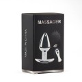 Metal Butt Plug M Vibrator USB - Remote Control