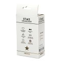 Star Collection - Pink Silicone Anal Plug M - Light Blue Stone