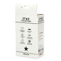 Star Collection - Purple Silicone Anal Plug M - Clear Stone