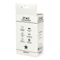 Star Collection - Purple Silicone Anal Plug M - Pink Stone