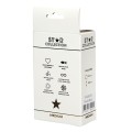 Star Collection - Silver Metal Anal Plug M - Light Blue Stone