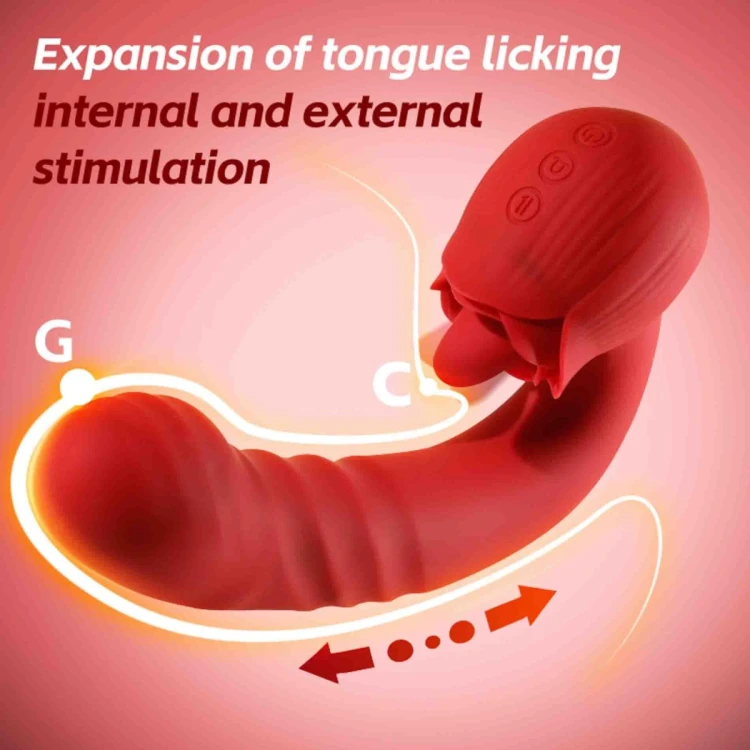 Rose Thrusting Vibrator