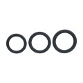 Classic Silicone Cockring Set of 3 - L/XL/XXL - Black