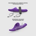 MULTI ORGASM DILDO - L - PURPLE TR