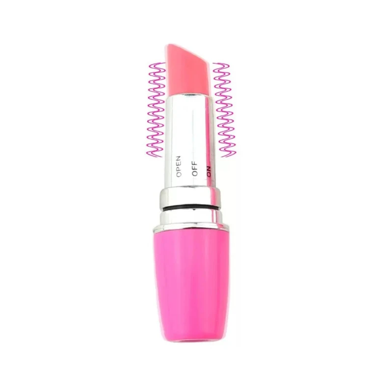 Lipstick Vibe - Discreet red lipstick vibrator black