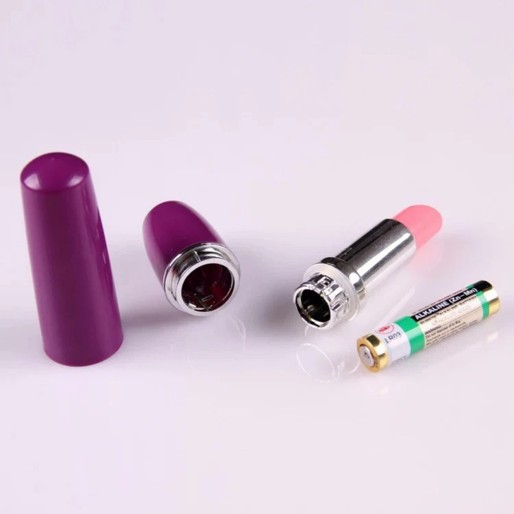 Lipstick Vibe - Discreet red lipstick vibrator black