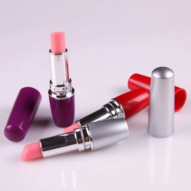 Lipstick Vibe - Discreet red lipstick vibrator black