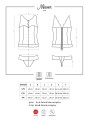 Bielizna- Miamor gorset i stringi bordowy L/XL