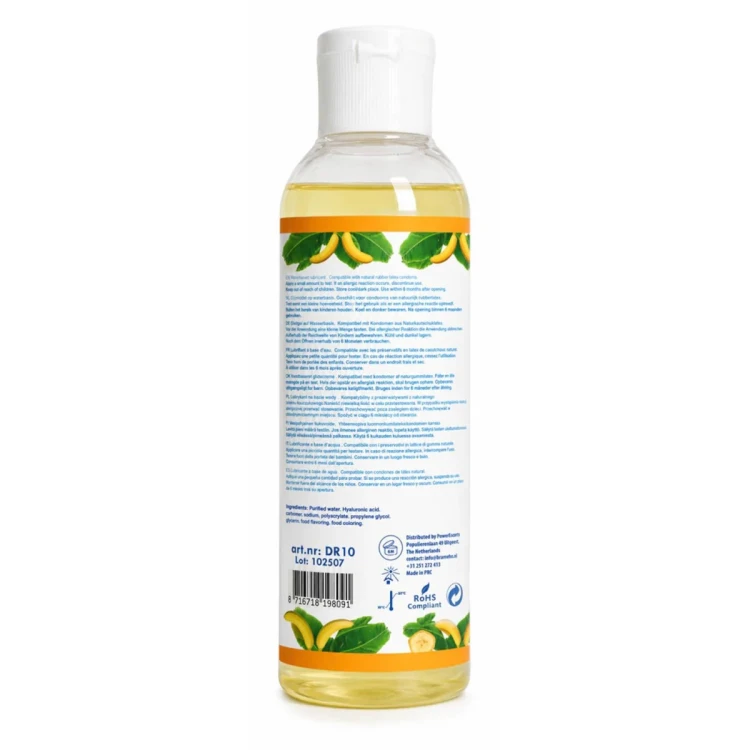 Power Escorts - DR10 - Banana Water-Based Lubricant 200ml – Slide & Play Personal Lube