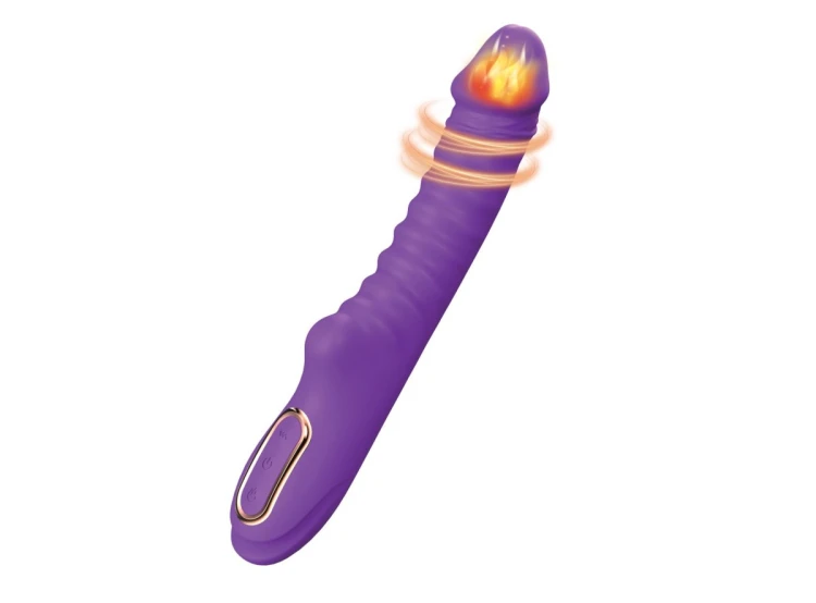Enyalius Ribbed Silicone Vibrator Purple