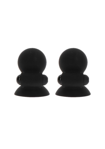 Vibrating Nipple Suckers Black