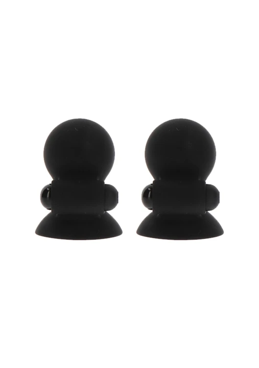 Vibrating Nipple Suckers Black