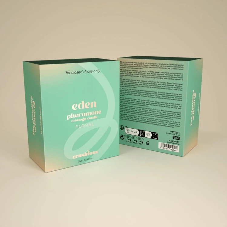 CRUSHIOUS EDEN MASSAGE CANDLE WITH PHEROMONES AND FLORAL AROMA 20ML